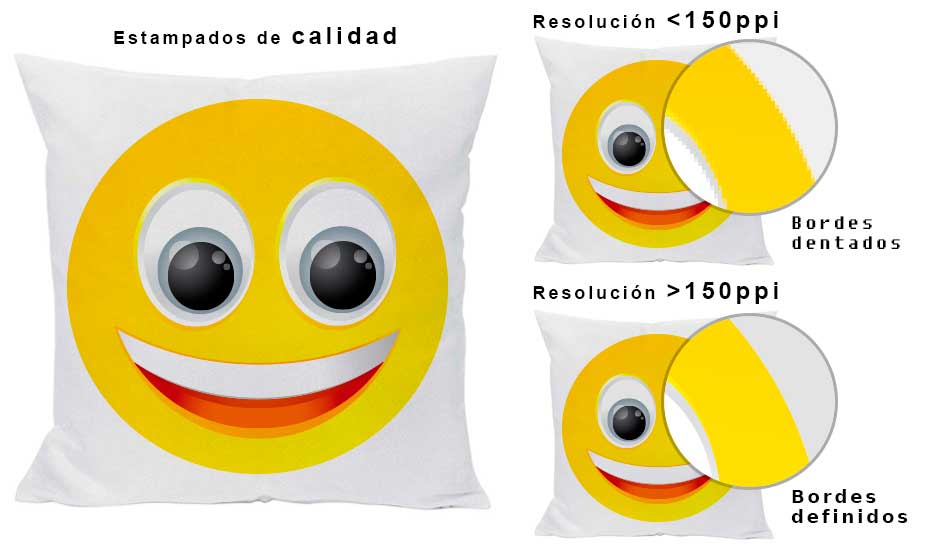 cojin calidad Calidad de los estampados del cojín personalizable