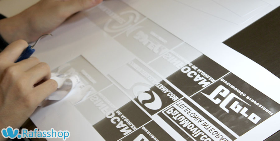 Pelando vinilo textil