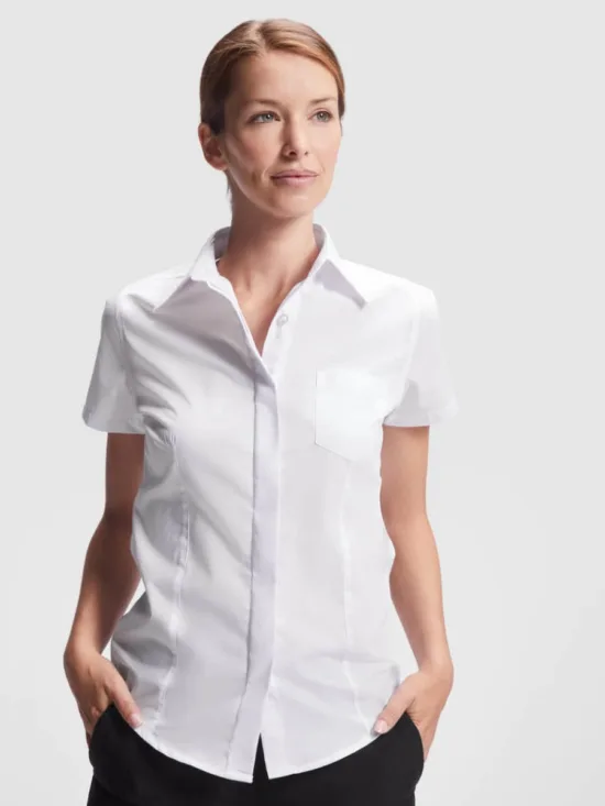 Camisa Laboral Roly Sofia 5061 Mujer Manga Corta