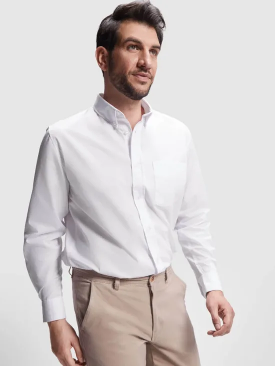 Camisa Laboral Roly Aifos L/S 5504 Hombre Manga Larga