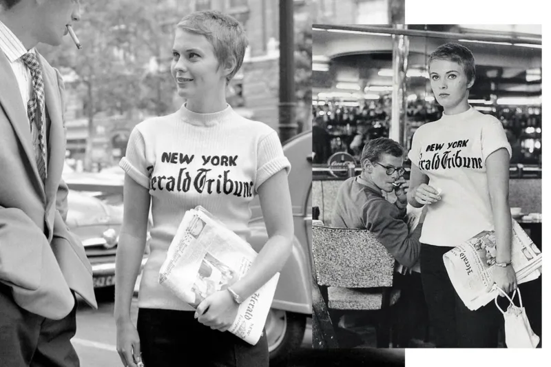 Jean Seberg Con Su Camiseta Personalizada En "al Final De La Escapada"