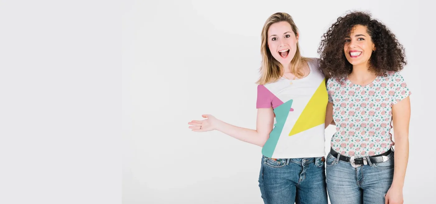 Amigas Con Camisetas Sublimadas