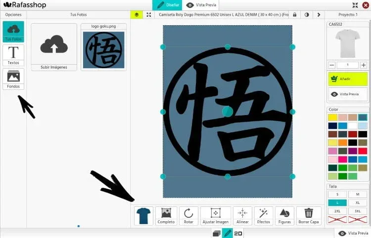 Tutorial Diseñador Rafasshop 2