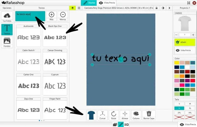 Tutorial Diseñador Rafasshop 3