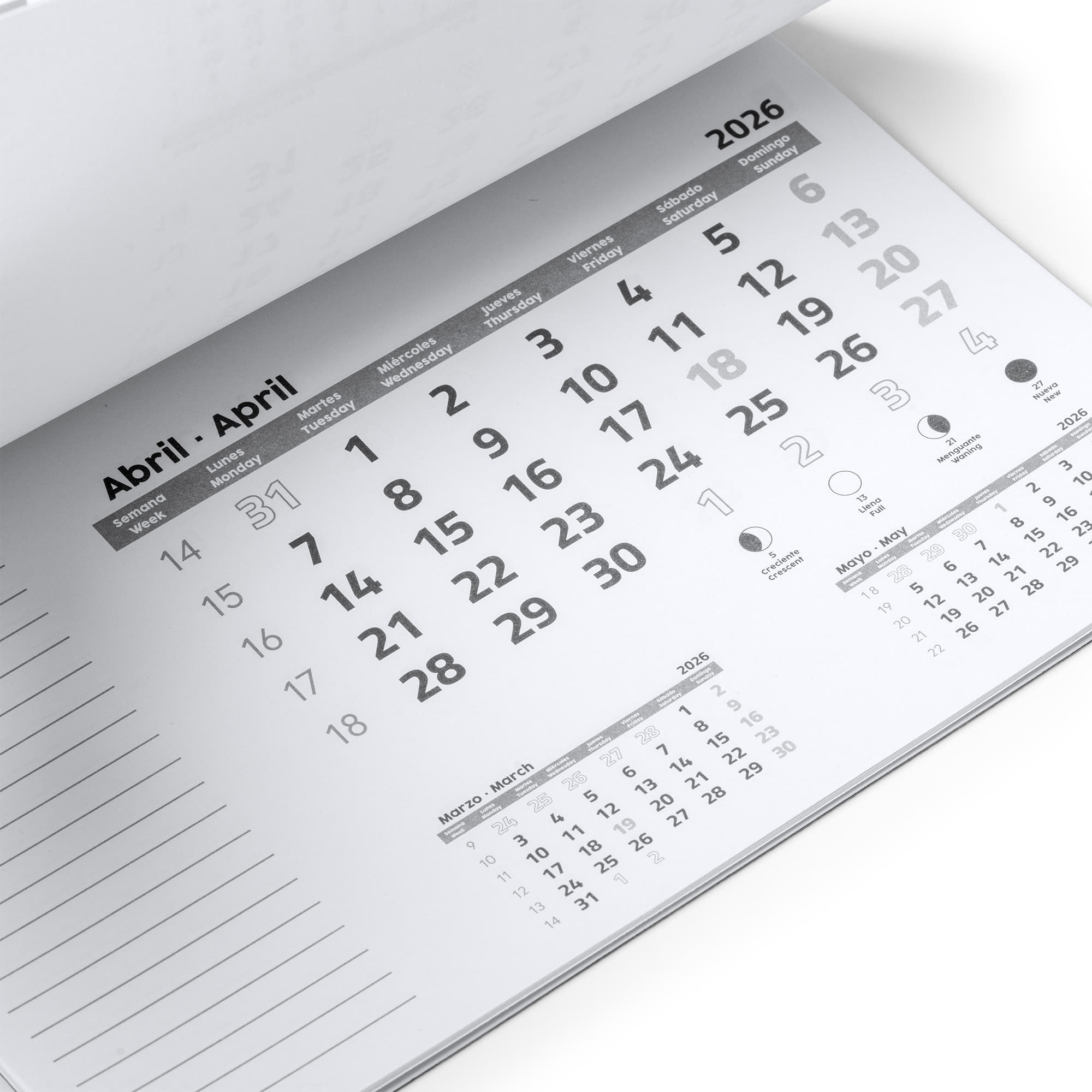 3017 60 3 1 2 Alfombrilla para Ratón con Calendario Stamina Serbal 3017 - Imagen 2