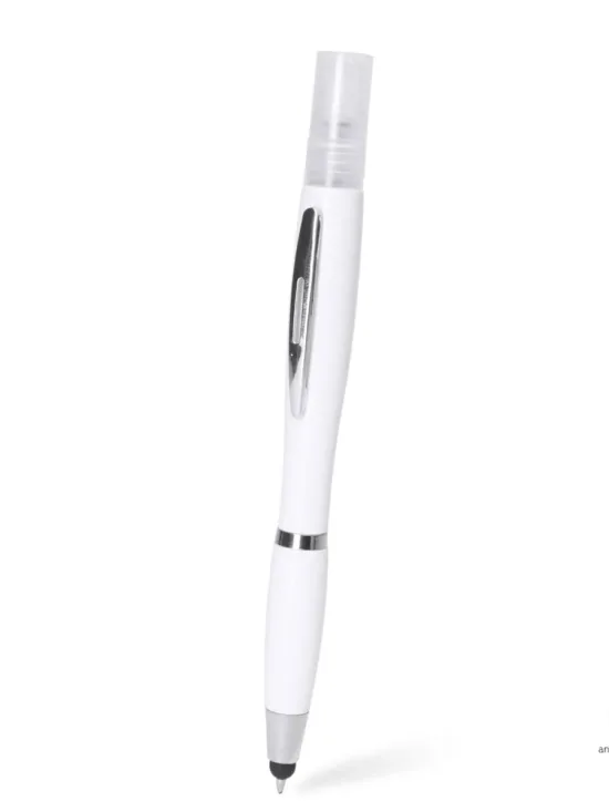 *OUTLET* Bolígrafo Anti Bacterias con Pulsador y Pulverizador Recargable Stamina Farber 8022