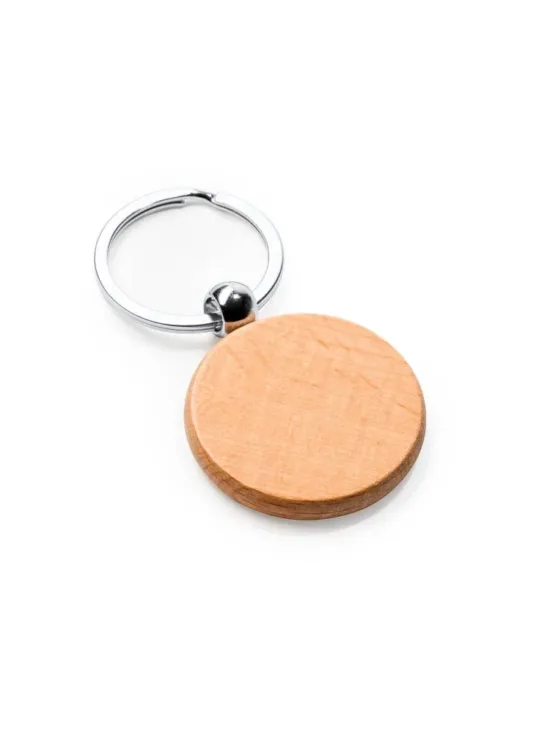 Llavero en Dos Formatos de Madera Natural Stamina Sila 4092