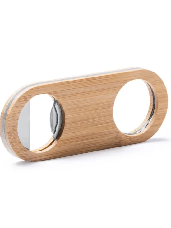 Abridor de Bambú Natural y Acero Inoxidable Stamina Colins 4111