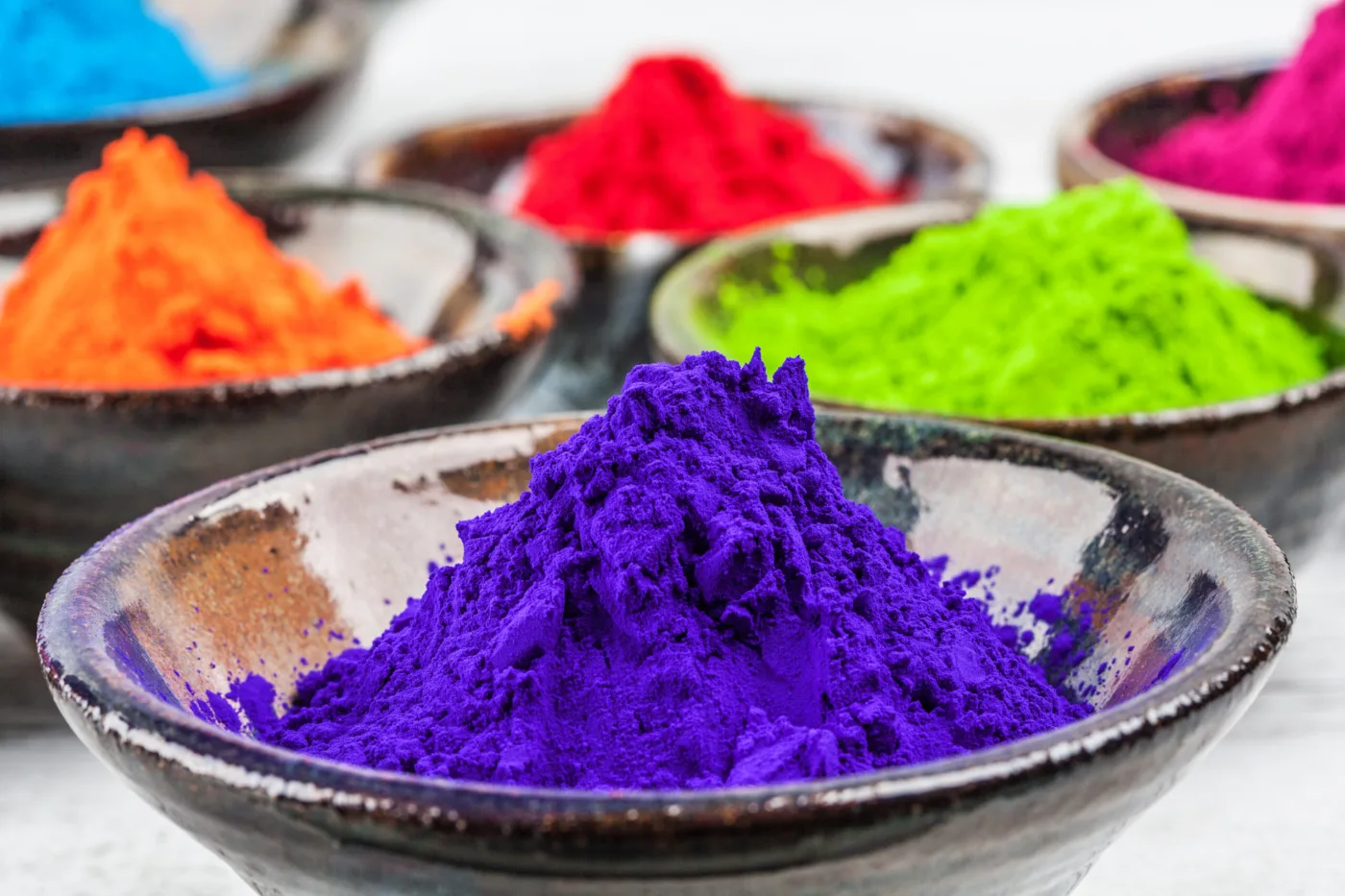 tintes en polvo colores