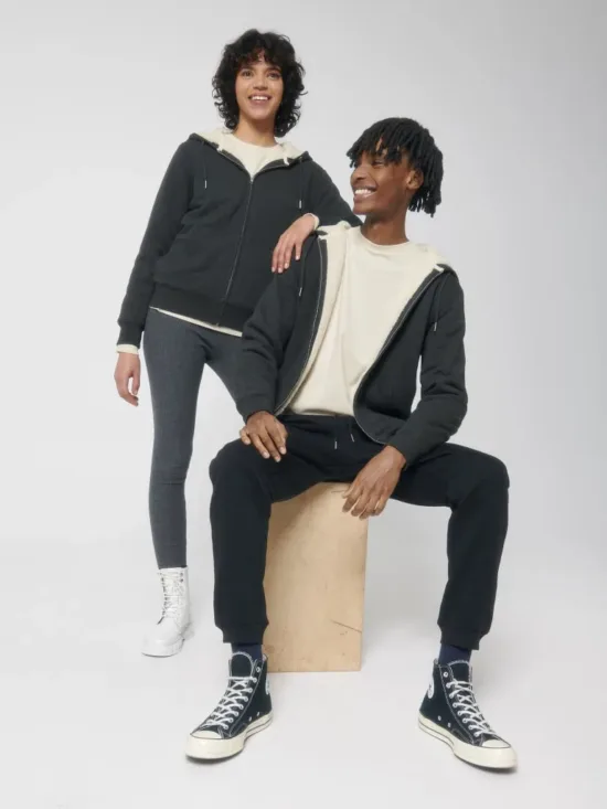 Sudadera Con Cremallera y Borreguillo Unisex Stanley/Stella Hygger Sherpa STSU956