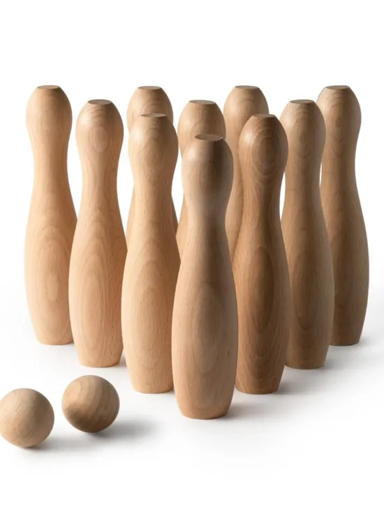 *OUTLET* Set de Bolos de Madera Stamina Viza 1040