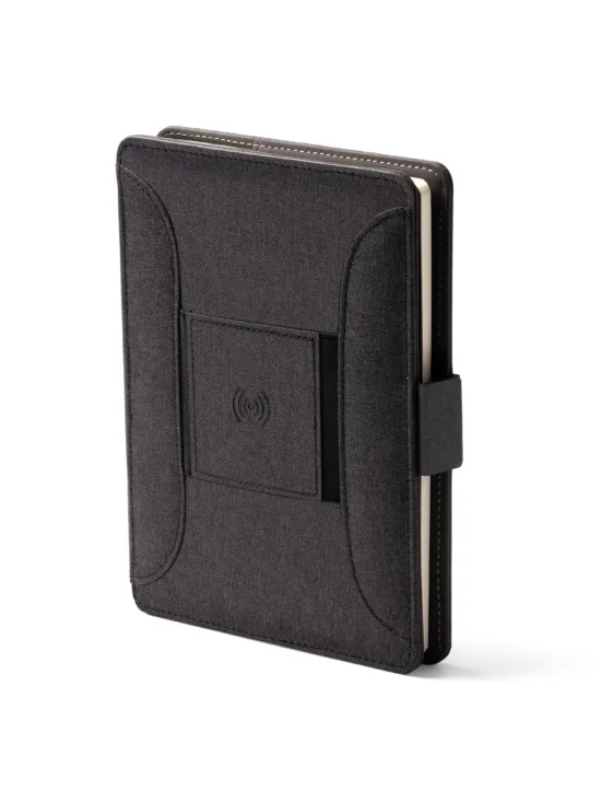 Carpeta Multifunción con Cargador Inalámbrico y Bloc de Notas Stamina Samper 1184